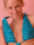 Lucky in her blue bikini Picture 9